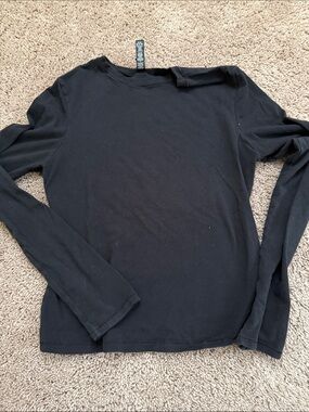 SKIMS Black Long Sleeve Tee